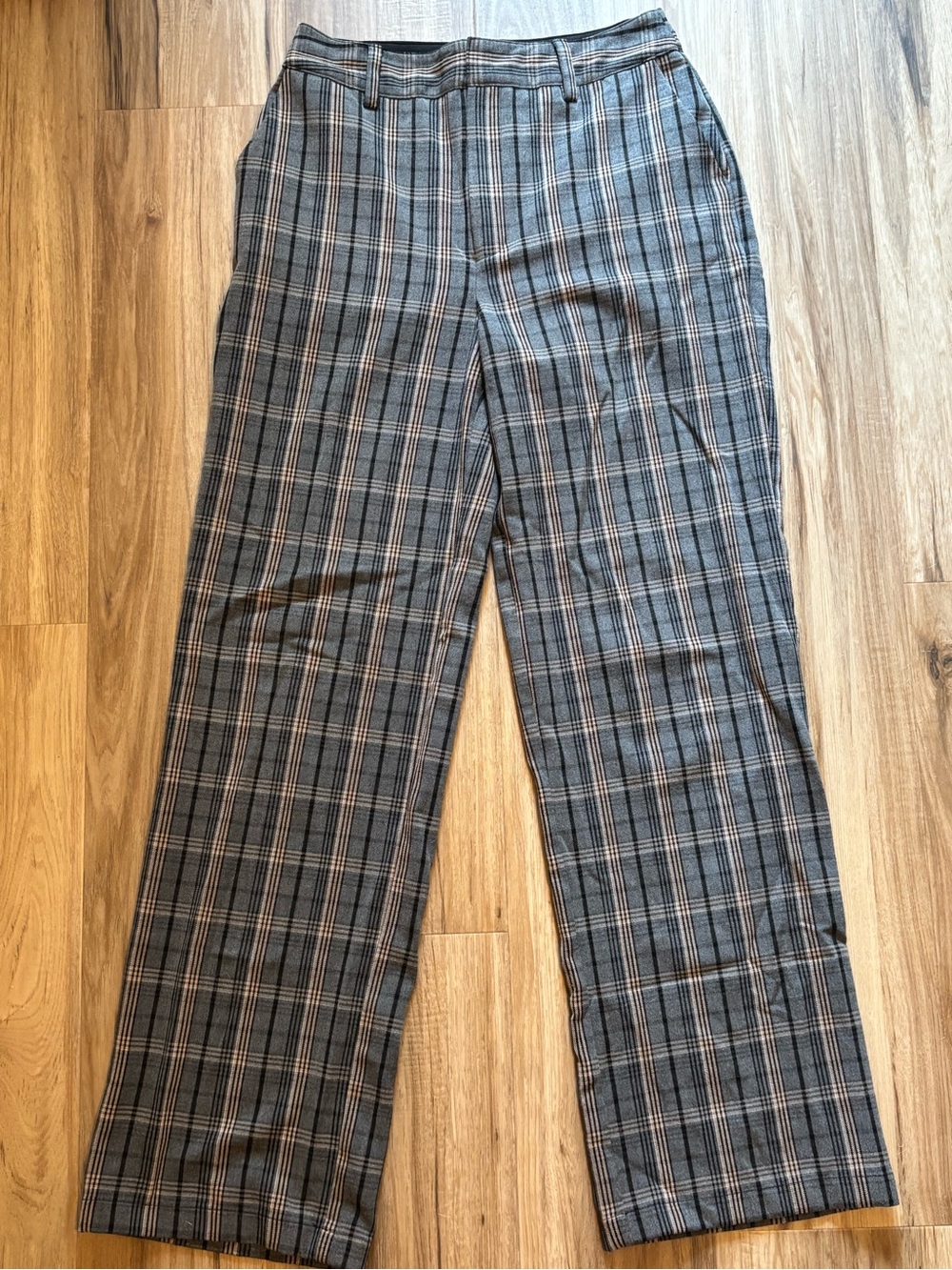 Express Women's Gray Plaid Dress Pants